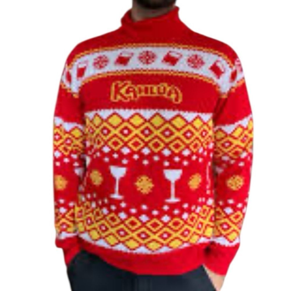 Kahlúa Christmas sweater Red and Yellow Sweater
